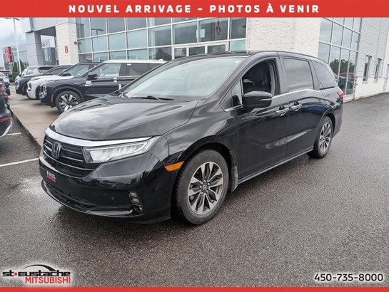 Honda Odyssey EX-L RES BA-CUIR-TOIT OUVRANT-LECTEUR DVD-8 PASSAGERS 2022 Noir