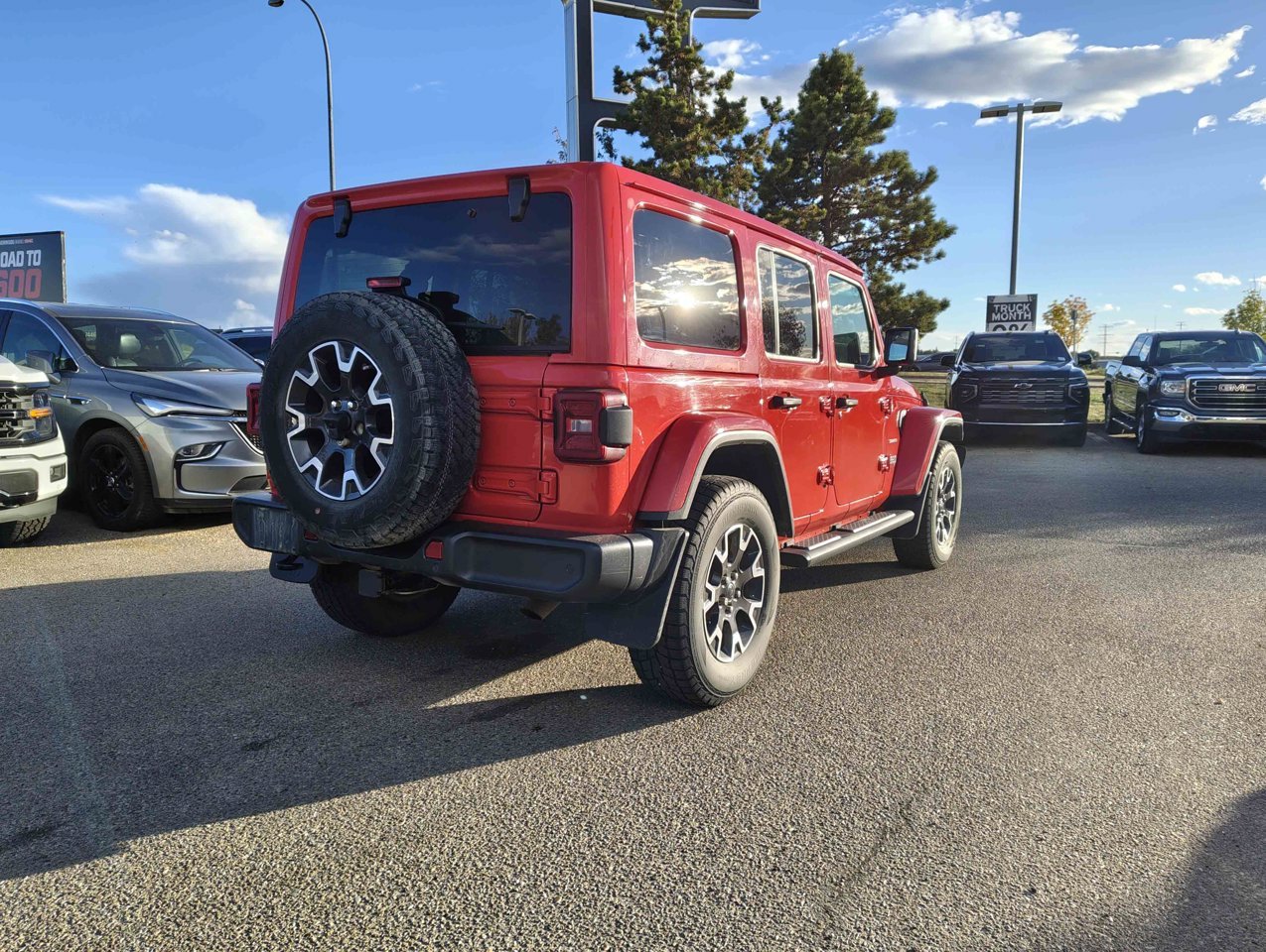2024 Jeep Wrangler Unlimited Sahara 4 Door 4x4 Red Sherwood Park - photo #5