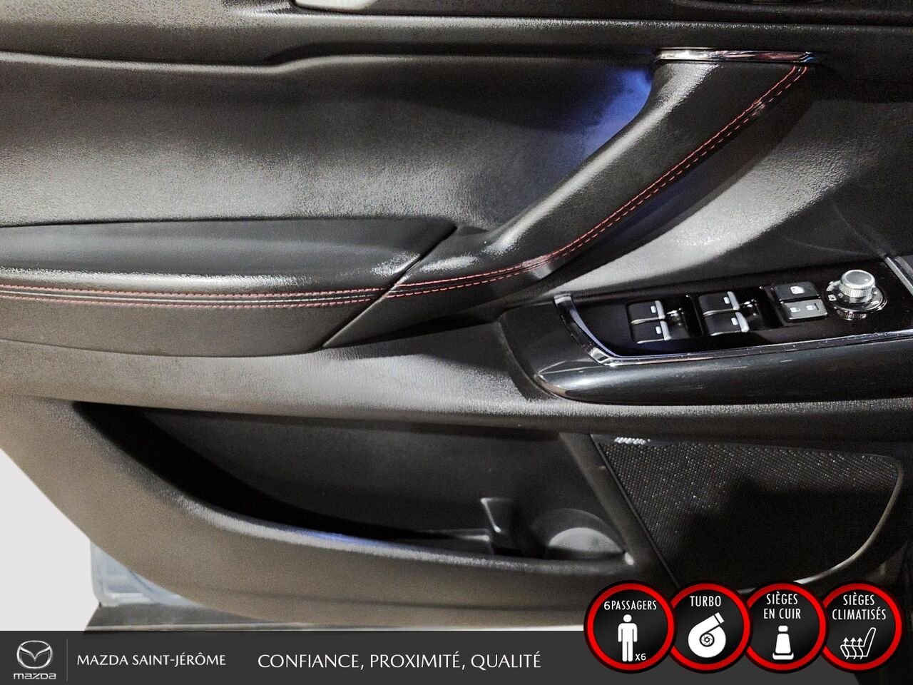 2022 Mazda CX-9 Édition Kuro | 1 PROPRIÉTAIRE | JAMAIS ACCIDENTÉ | CUIR ROUGE | TOIT OUVRANT | AWD Grey Saint-Jérôme - photo #11