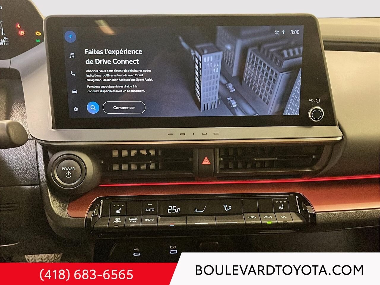 2025 Toyota Prius hybride branchable 99682A-100 | XSE Wind Chill Pearl Québec - photo #13