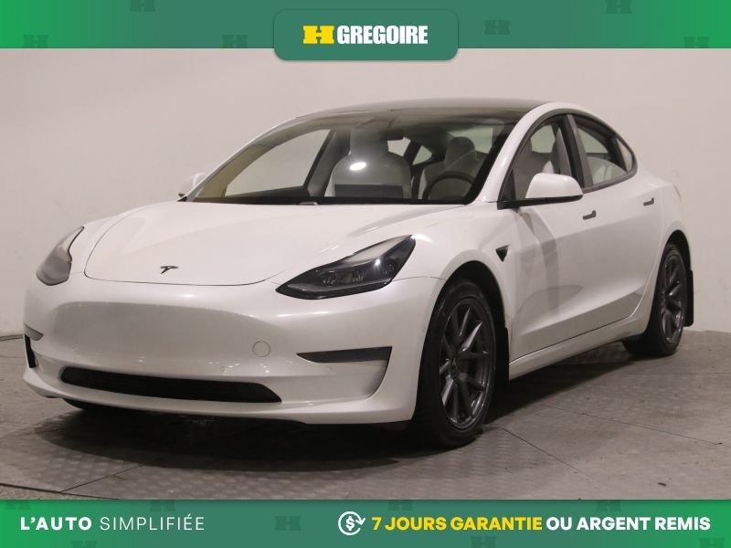 2021 Tesla Model 3 White Laval - photo #2