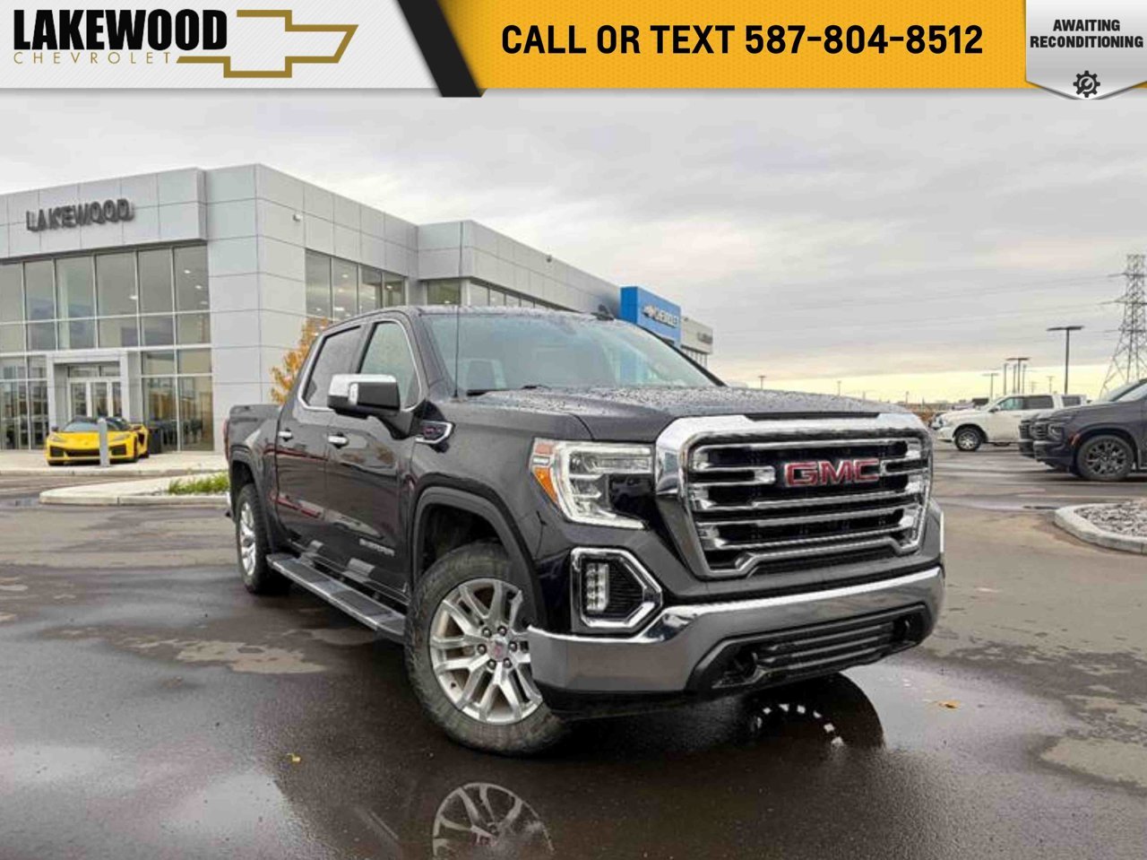 2021 GMC Sierra 1500 4WD Crew Cab 147 SLT Black Sherwood Park - photo #0