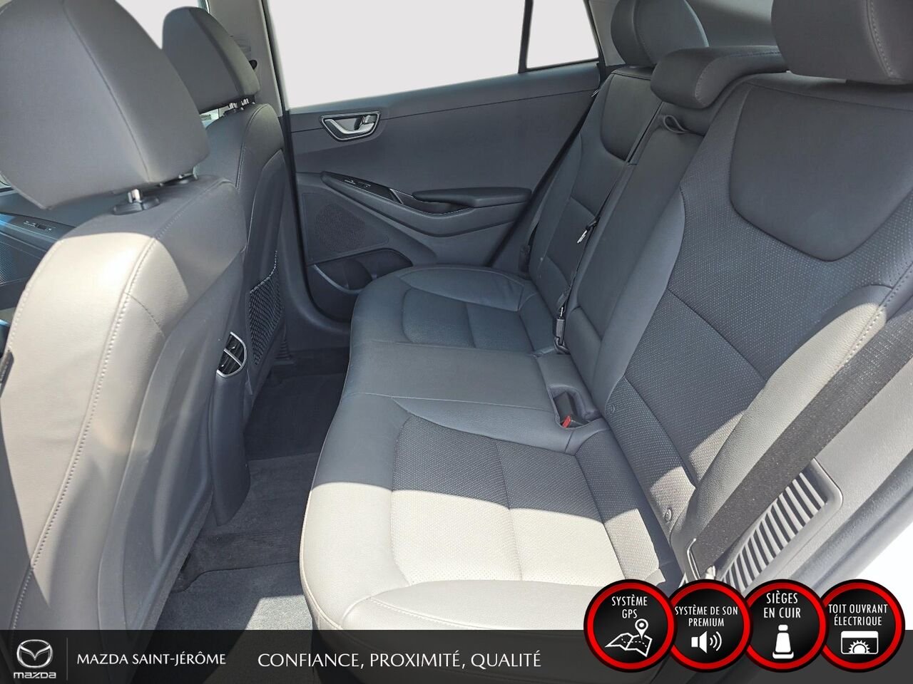 Hyundai Ioniq hybride rechargeable Ultimate | TOIT OUVRANT | CUIR | 2020 Blanc Saint-Jérôme - photo #22