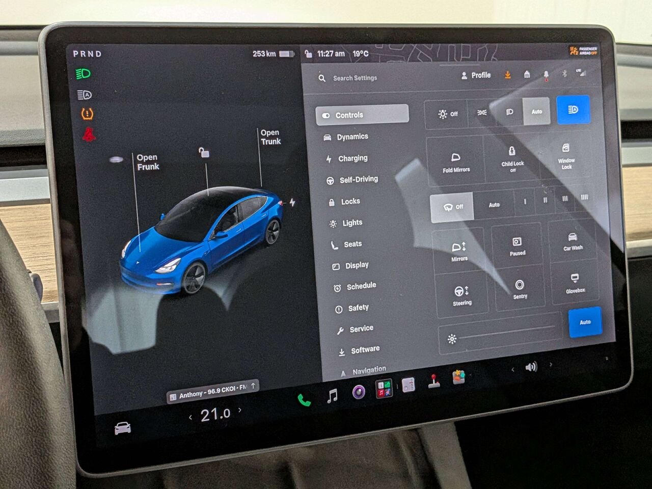 Tesla Model 3 Standard Range Plus RWD 2021 Bleu Val-David - photo #21
