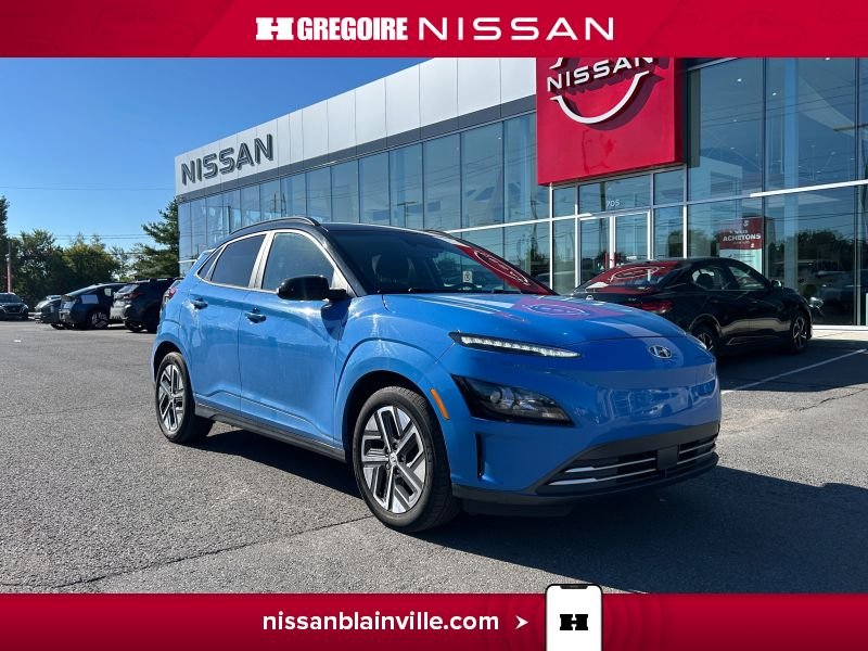 Hyundai Kona BA6389 | Preferred 100% électrique 415 km autonomie 2022 Bleu Laval - photo #0
