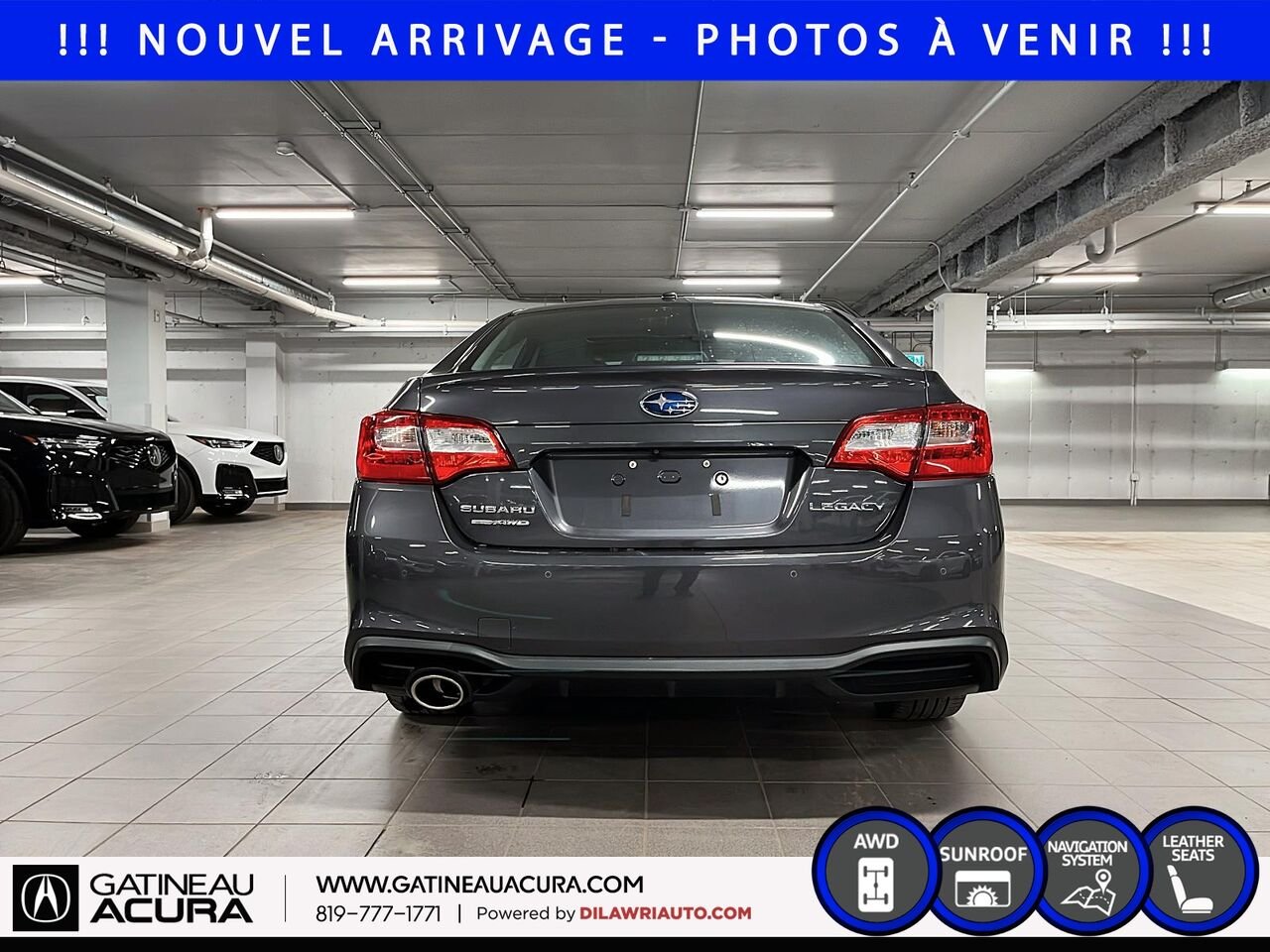 2019 Subaru Legacy 2.5i Limited AWD Grey Gatineau - photo #5