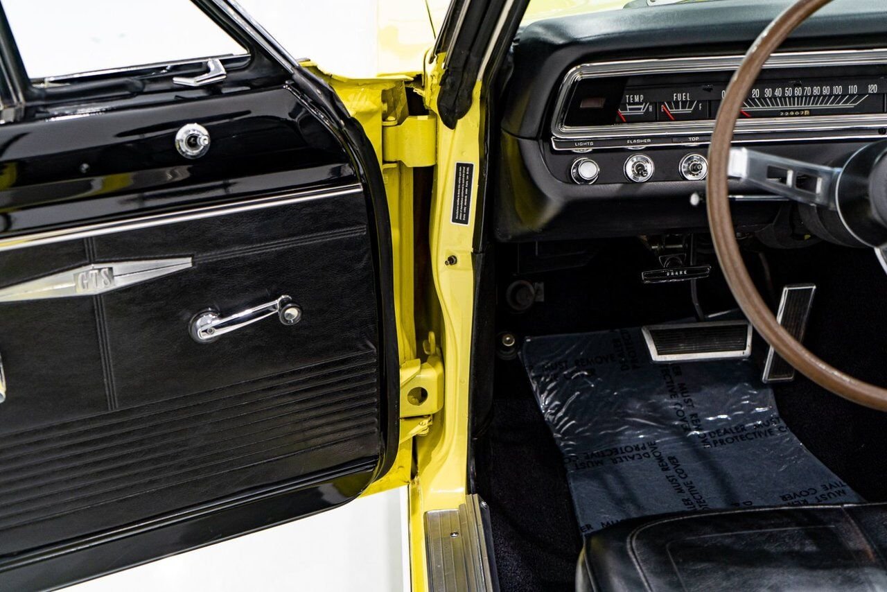 Dodge Dart *PRIX EN USD* GTS Conv Matching #s 340 cu in With Original Built Sheet 1968 Jaune Montréal - photo #65