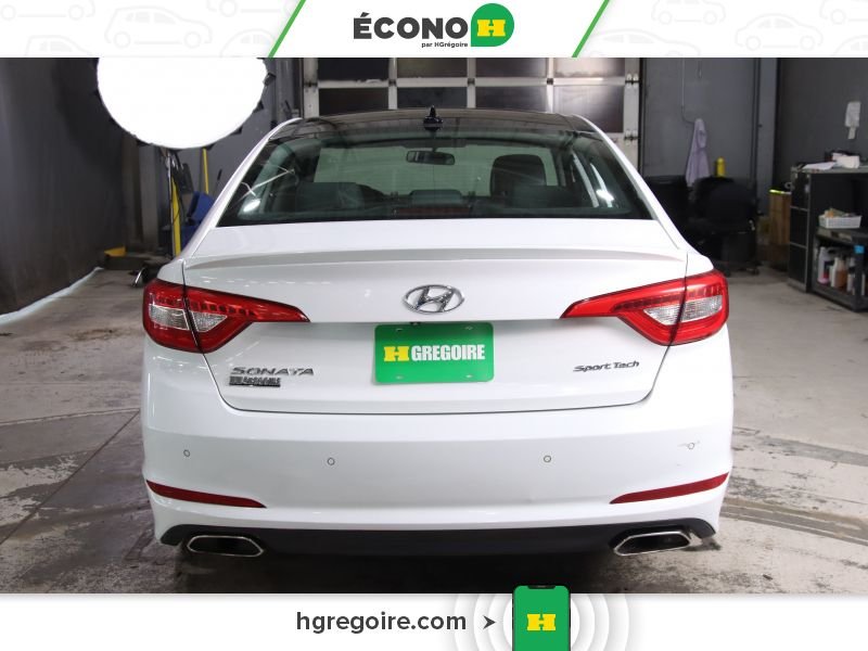 Hyundai Sonata 822298 | 2.4L SPORT TECH AUTO A/C GR ELECT MAGS 2016 Blanc Laval - photo #5