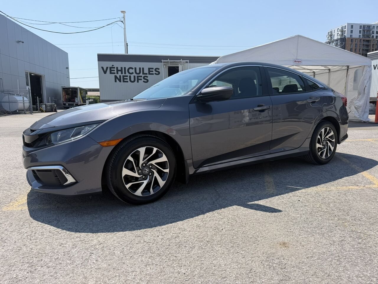 Honda Civic Berline EX AUTOMAITQUE 2019 Noir Laval - photo #8