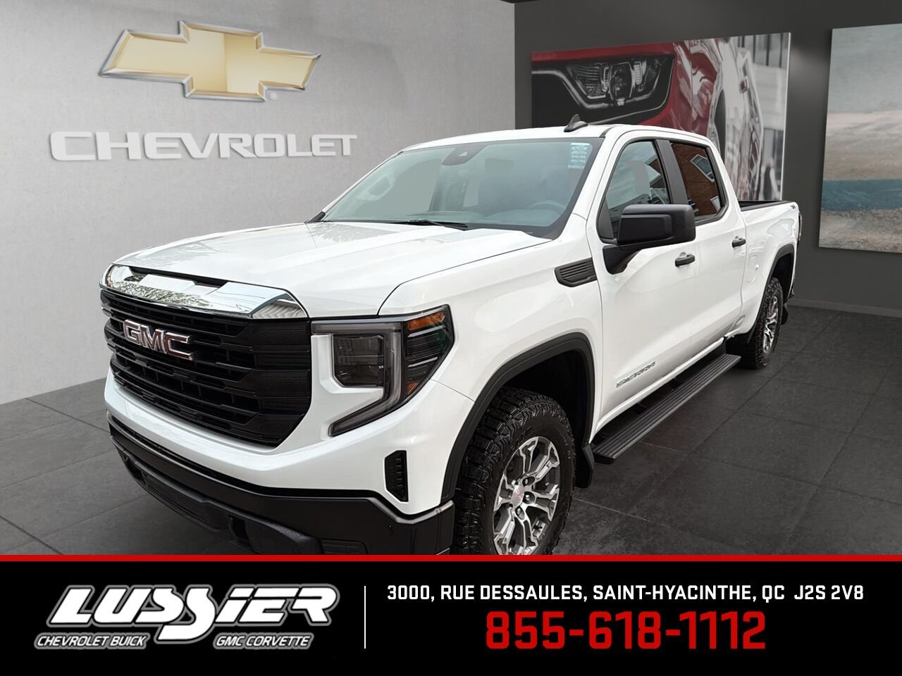 GMC Sierra 1500 Pro cabine multiplace 4RM 157 po 2026 BLANC SOMMET Saint-Hyacinthe - photo #0