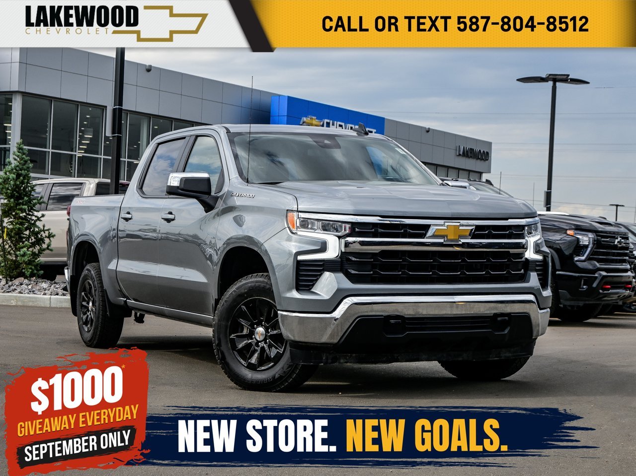 2025 Chevrolet Silverado 1500 4WD Crew Cab 147 LT Grey Sherwood Park - photo #0