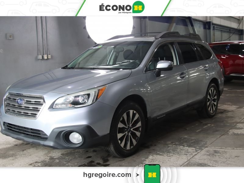 Subaru Outback 822754 | 2.5i w/Limited Pkg AWD CUIR TOIT BLUETOOTH CAMÉRA 2015 Argent Laval - photo #2