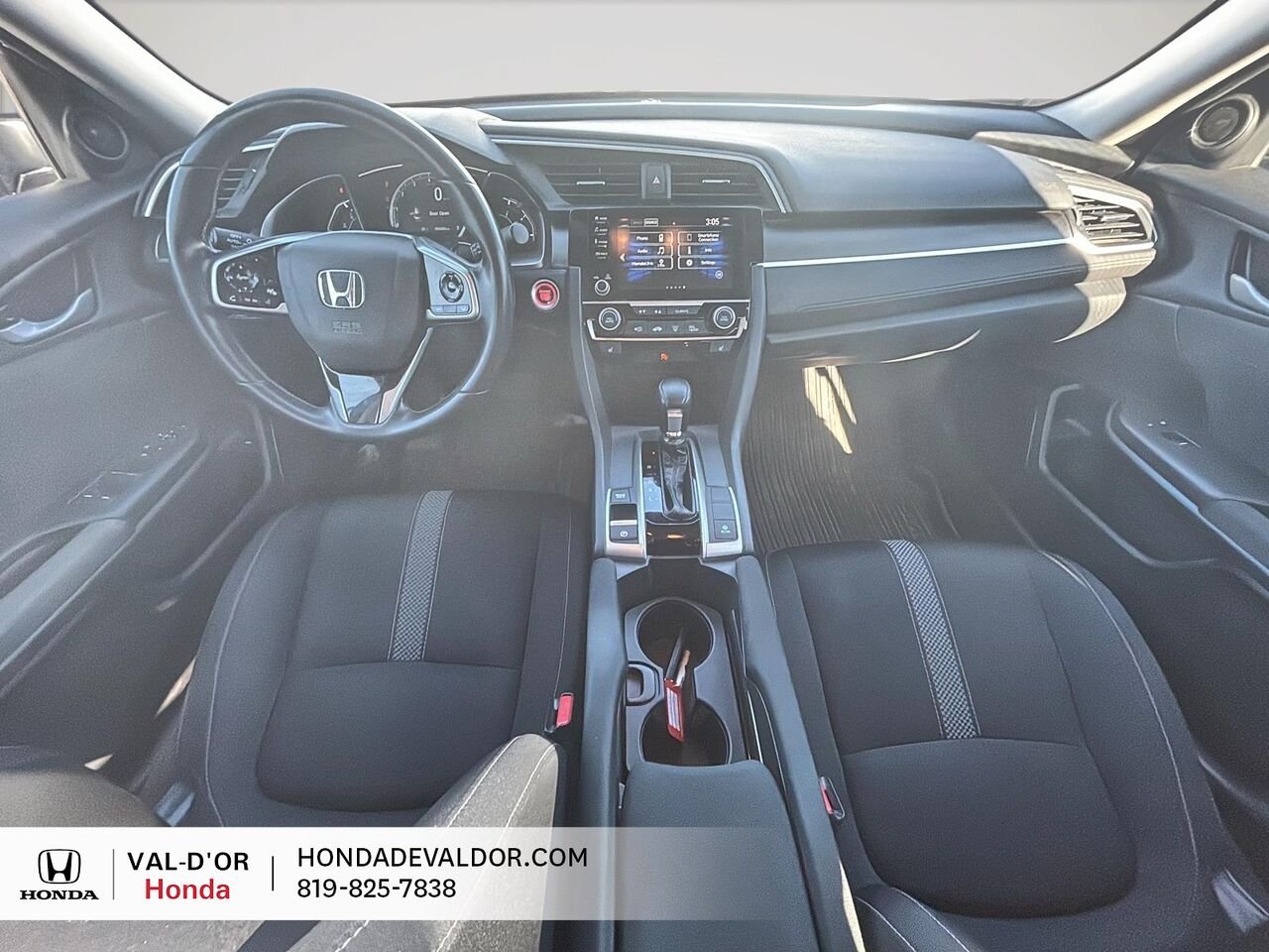 Honda Civic Berline EX TOIT OUVRANT BAS KM 2020 Bleu Val-d'Or - photo #6