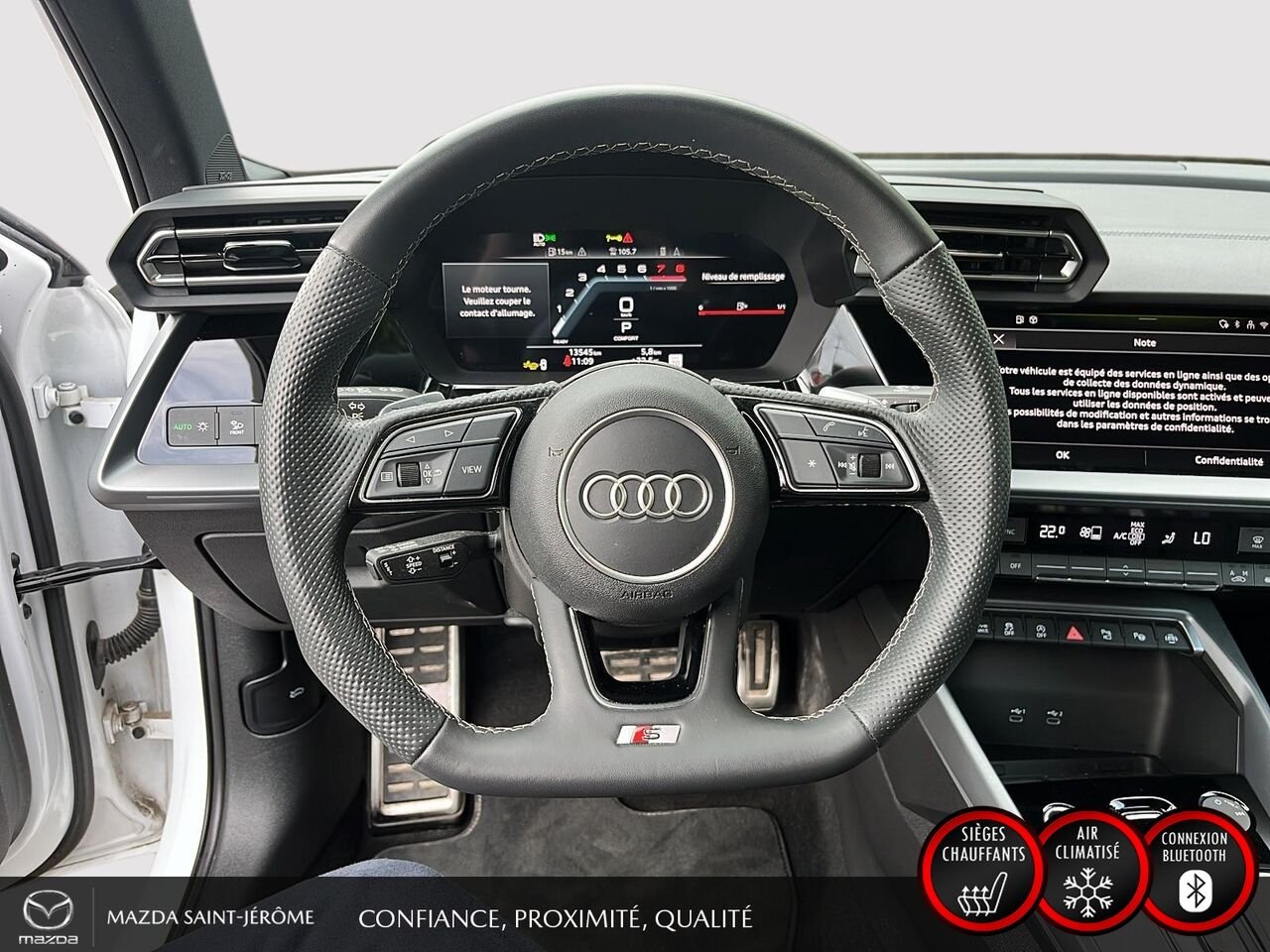 2025 Audi A3 berline White Ste-Agathe des Monts - photo #12
