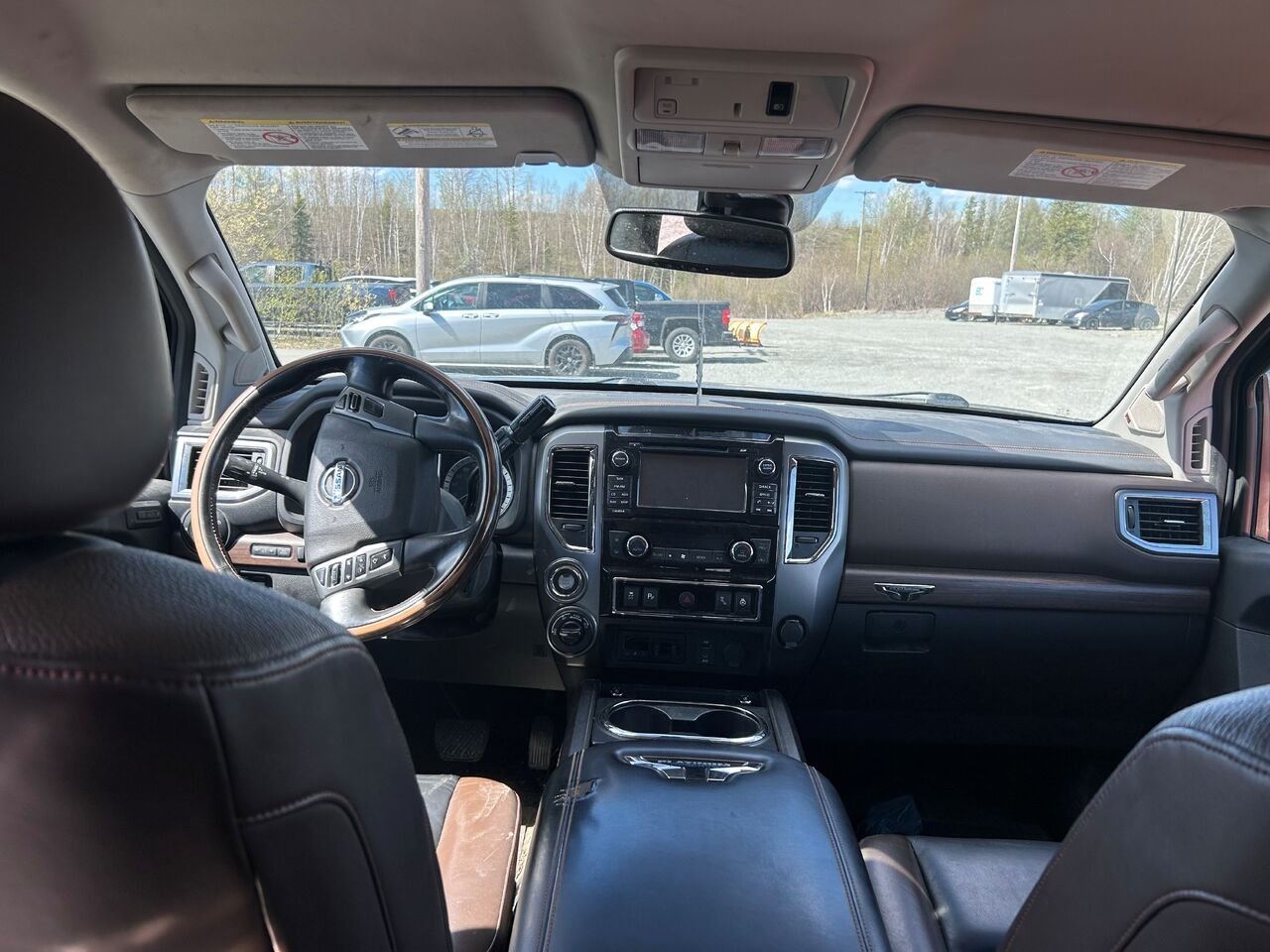 Nissan Titan XD Platine Réserve diesel cabine double 4x4 2018 Bleu Val-d'Or - photo #2