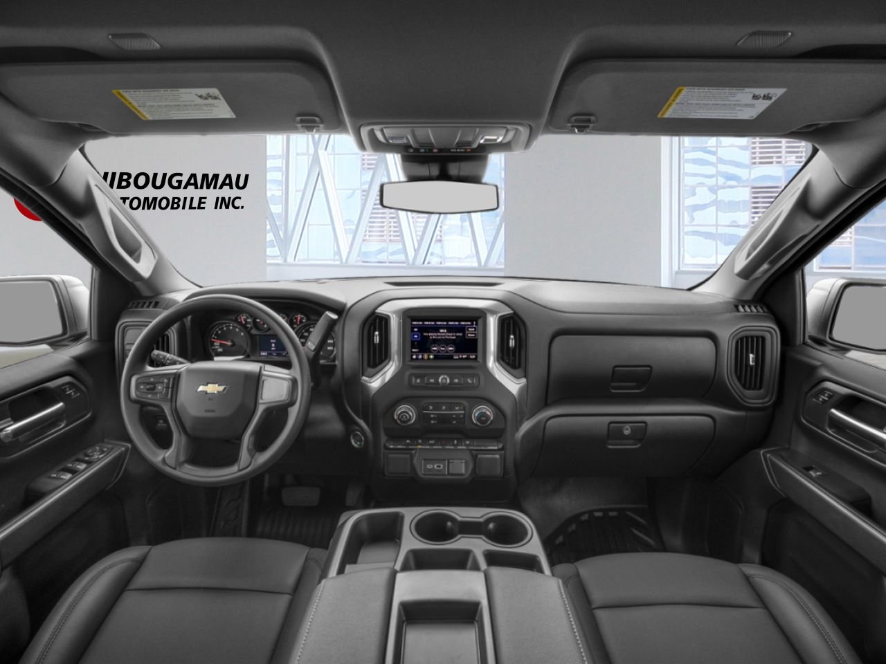 2026 CHEVROLET Silverado 1500 K1500 SILVERADO CREW CAB CUSTOM STD/BOX (1CX) Black Chibougamau - photo #11
