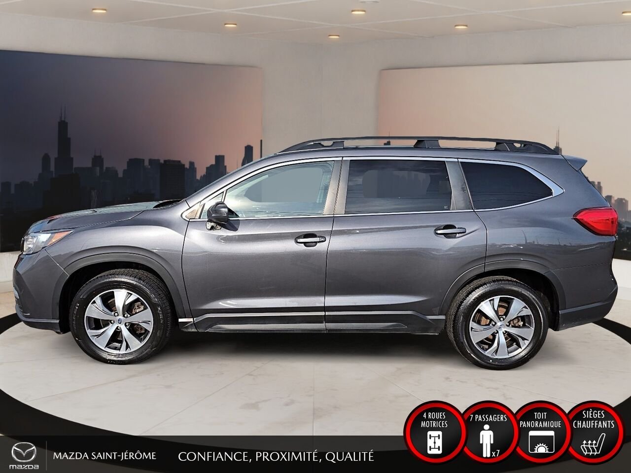 Subaru Ascent TOURING 8 PLACES | TOIT PANORAMIQUE | AWD | 2022 Gris Saint-Jérôme - photo #9
