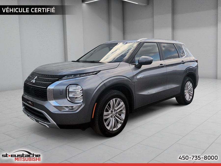 Mitsubishi Outlander PHEV LE S-AWC PHEV-CUIR-TOIT OUVRANT-BANC CHAUFFANT-VOLANT CHAUFFANT-CARPLAY/ANDROID AUTO 2024 Argent