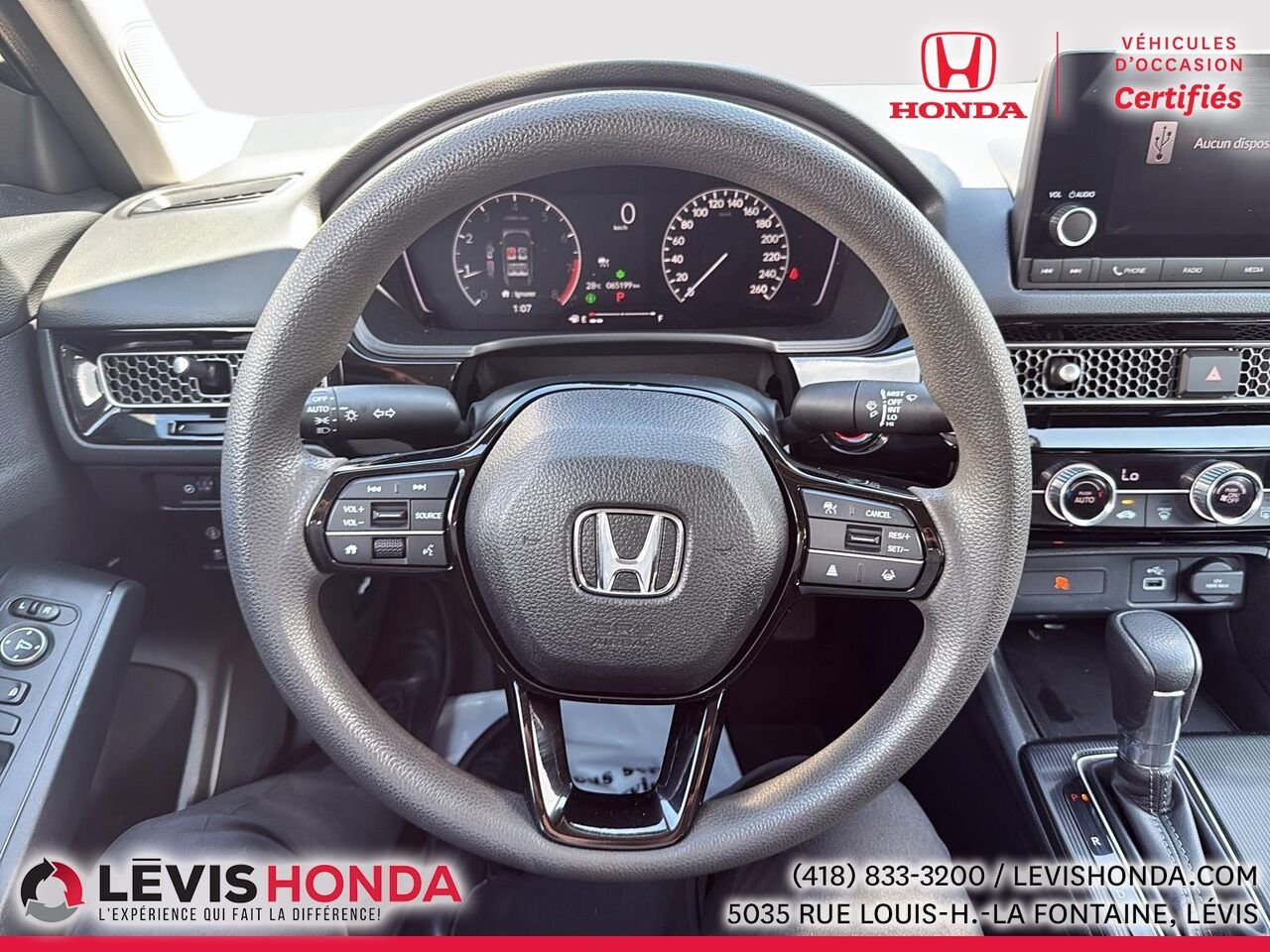 Honda Civic LX LX CVT 2023 Blanc Lévis - photo #19