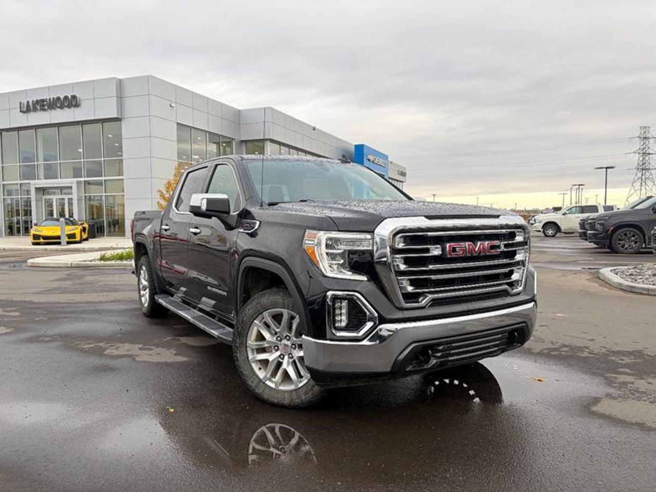 2021 GMC Sierra 1500 4WD Crew Cab 147 SLT Black Sherwood Park - photo #1