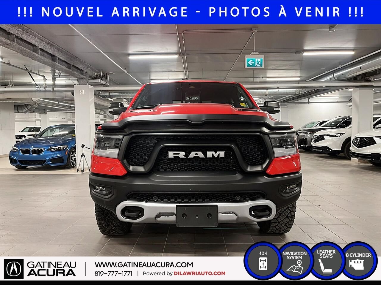 2022 Ram 1500 Rebel Crewcab 4x4 Red Gatineau - photo #1