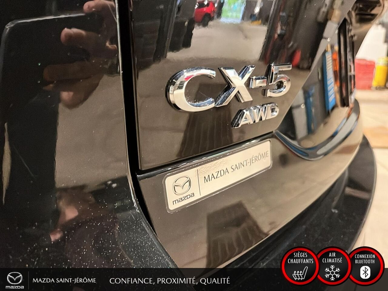 Mazda CX-5 GT | TOIT OUVRANT | CUIR | AWD | 2025 Noir Saint-Jérôme - photo #8
