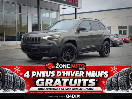 Jeep Cherokee Trailhawk 4x4 CAPACITÉ DE REMOQUAGE JUSQU'À 4500LB + JAMAIS ACCIDENTÉ 2021 Vert