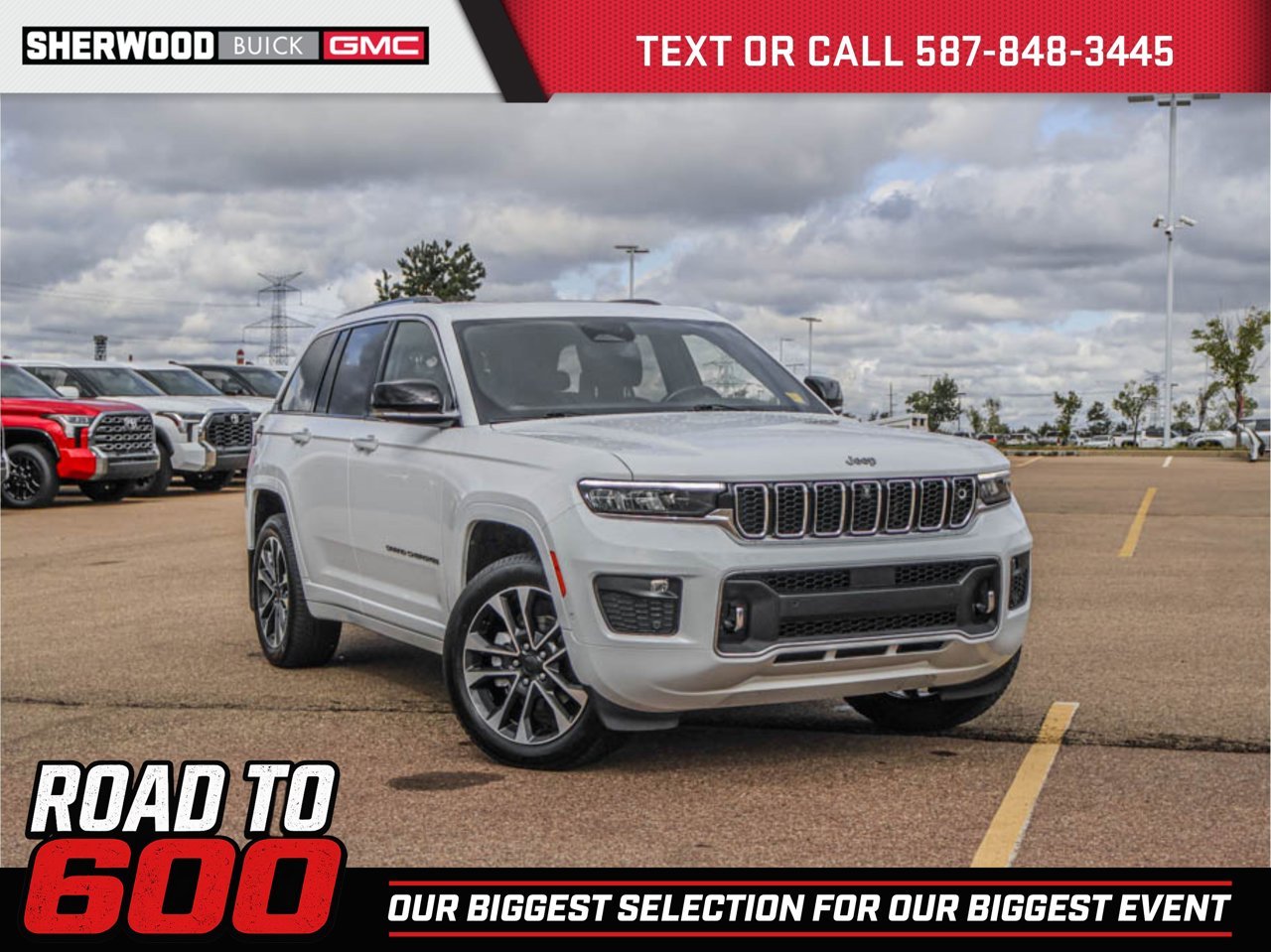 2023 Jeep Grand Cherokee Overland 4x4 White Sherwood Park - photo #0