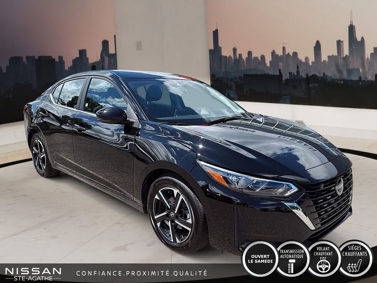 2024 Nissan Sentra SV | CARPLAY | CAMÉRA DE RECUL | UN SEUL PROPRIÉTAIRE Black Saint-Jérôme - photo #2