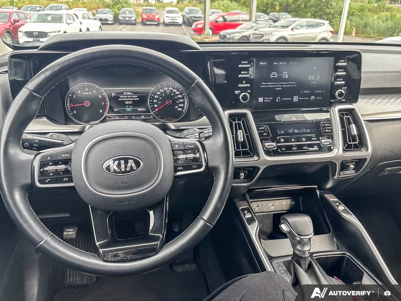 Kia Sorento 5XYRGDLCXMG020417 2021 Bleu Mirabel - photo #15