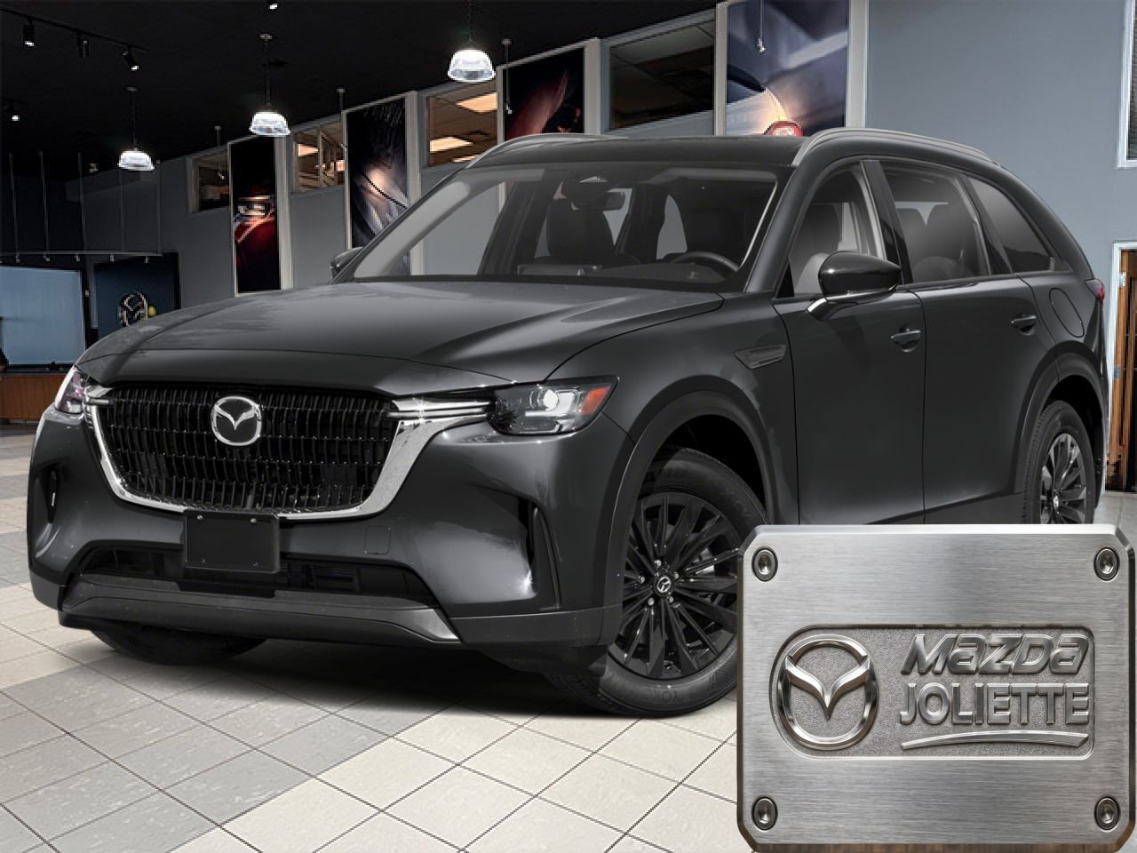 MAZDA CX-90 hybride léger 2026 Gris mécanique métallisé Notre-Dame-des-Prairies - photo #0