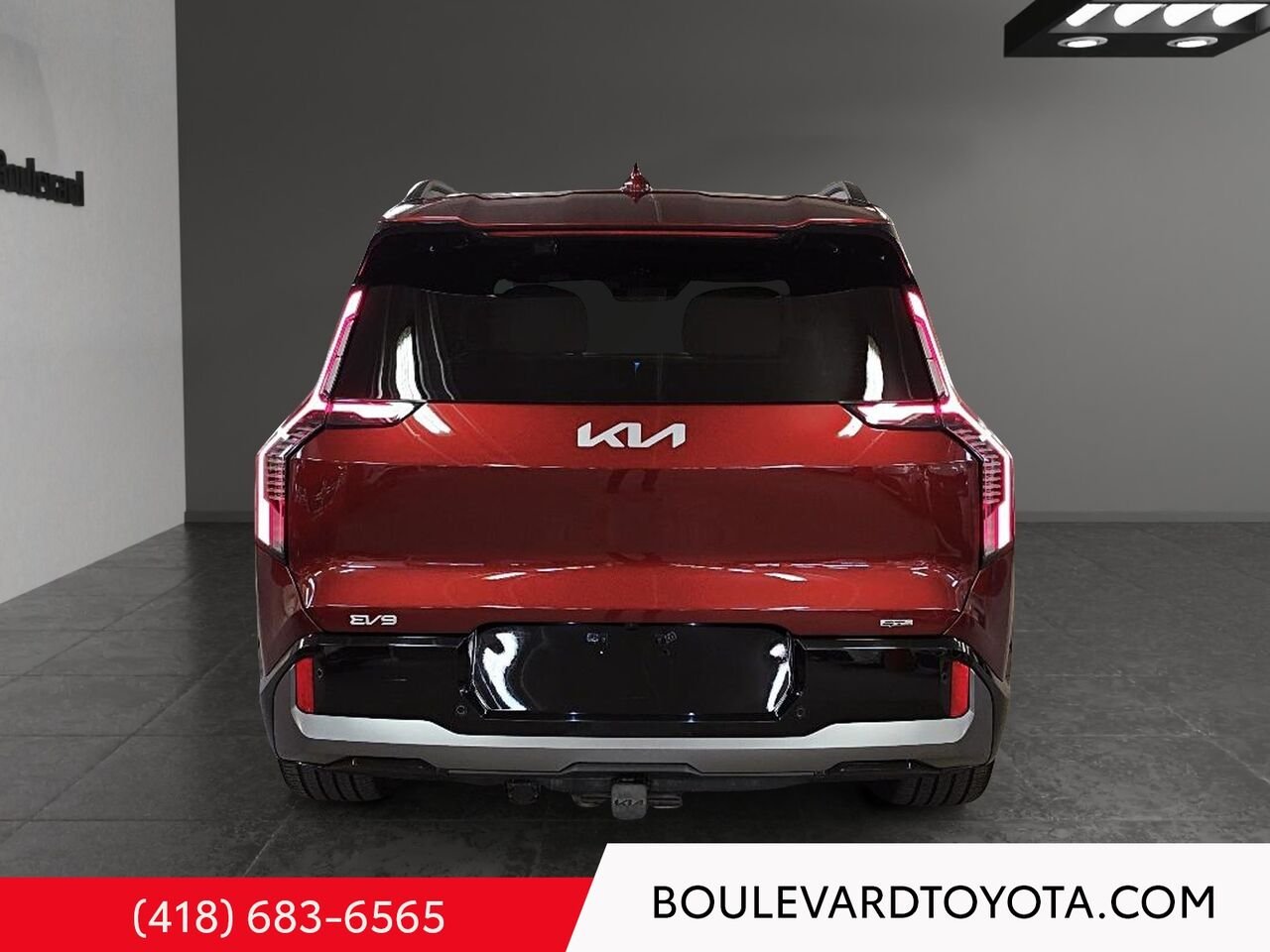 2024 Kia EV9 100384A-25 | LAND AND TI AVEC GROUPE GT-LINE, AWD Red Québec - photo #4