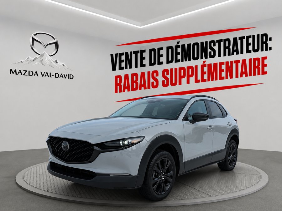 2026 Mazda CX-30 GT turbo, awd, toit ouvrant, Écran 360 degré, Navigation, chargeur sans fil pour cellulaire Aero Grey Metallic
