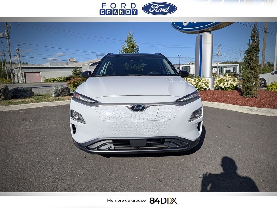 Hyundai Kona électrique Preferred TA avec toit bicolore 2021 Blanc