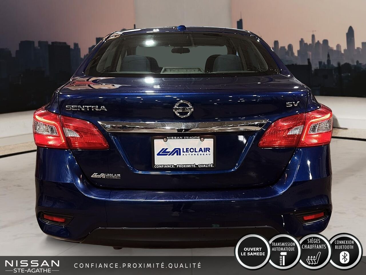 2019 Nissan Sentra SV | AUTOMATIQUE | CLIMATISATION | GROUPE ÉLECTRIQUE | 110 719 KM Blue Saint-Jérôme - photo #3