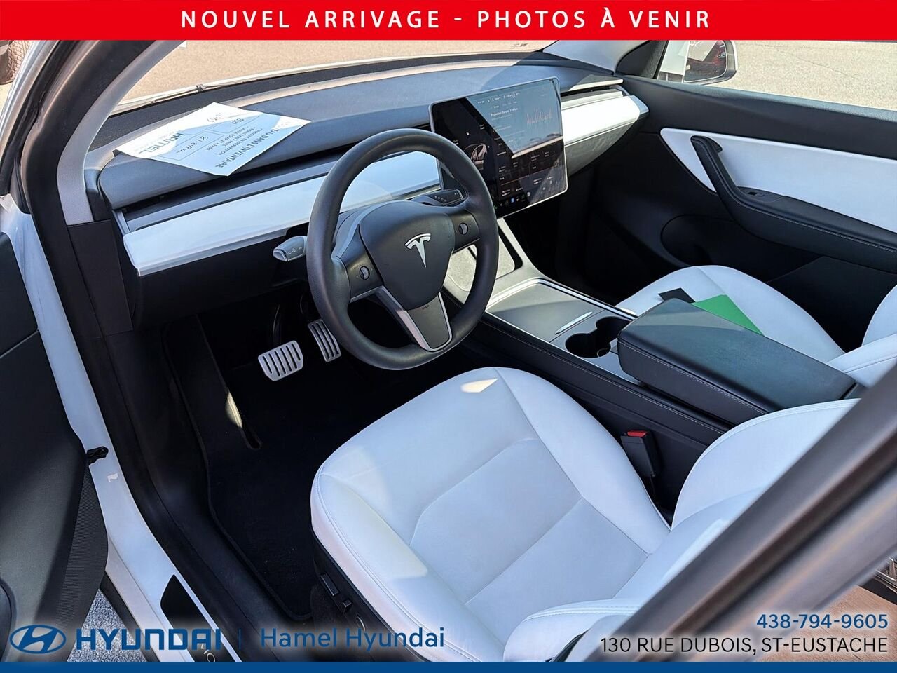 Tesla Model Y 2021 Blanc Saint-Eustache - photo #2