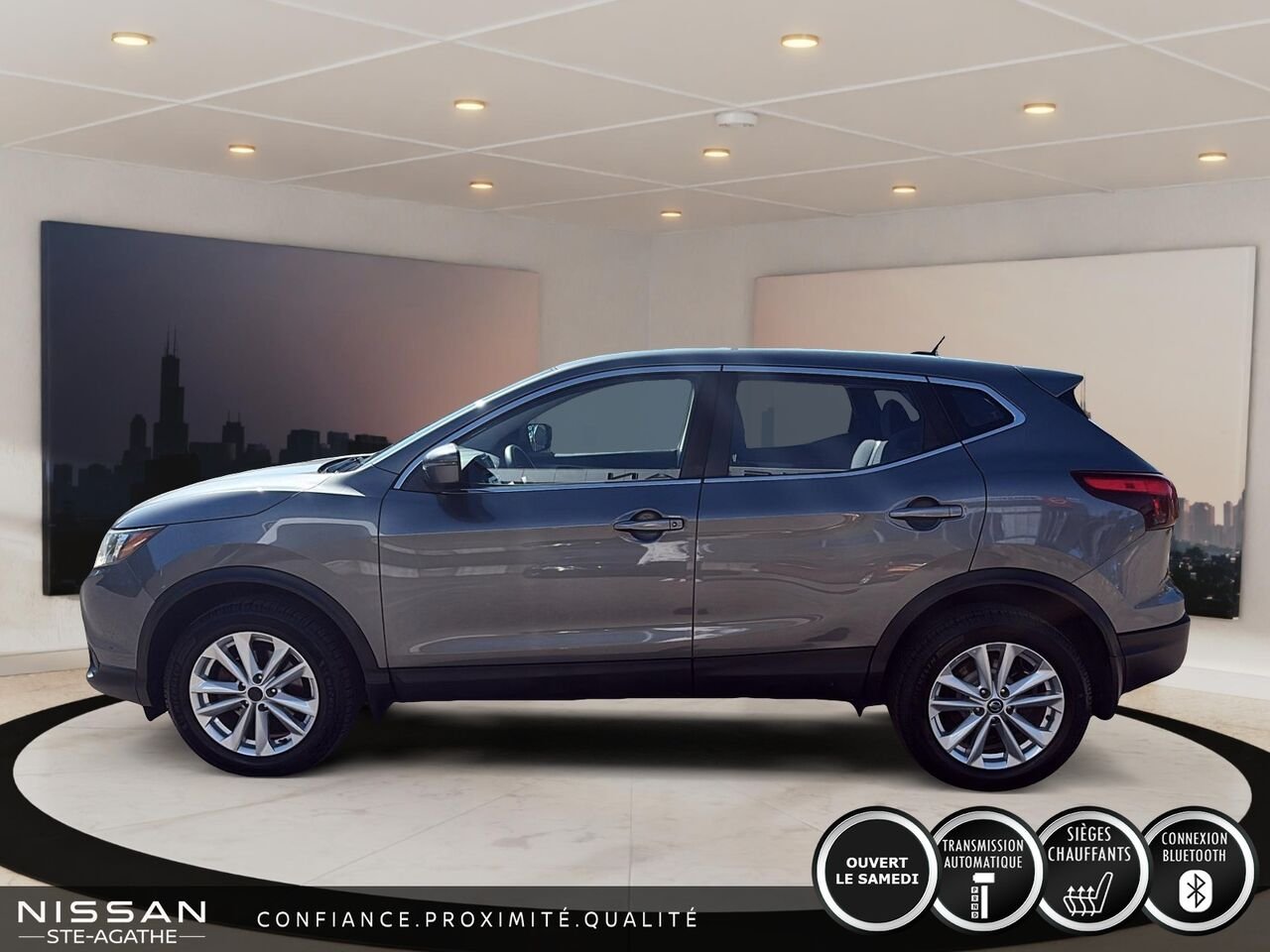 Nissan Qashqai S TI | AUTOMATIQUE | GROUPE COMMODITÉ | UN SEUL PROPRIÉTAIRE 2019 Gris Saint-Jérôme - photo #5