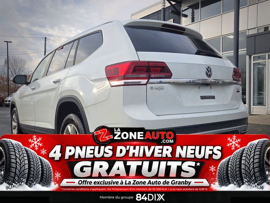 Volkswagen Atlas V6 7 passagers + Très fiable! 2019 Blanc