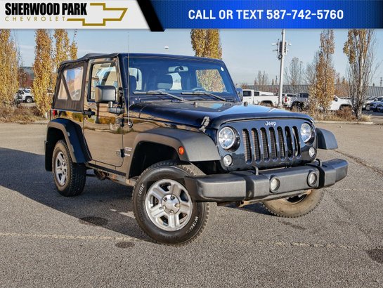 2015 Jeep Wrangler Sport 3.6L | Manual Transmission Black