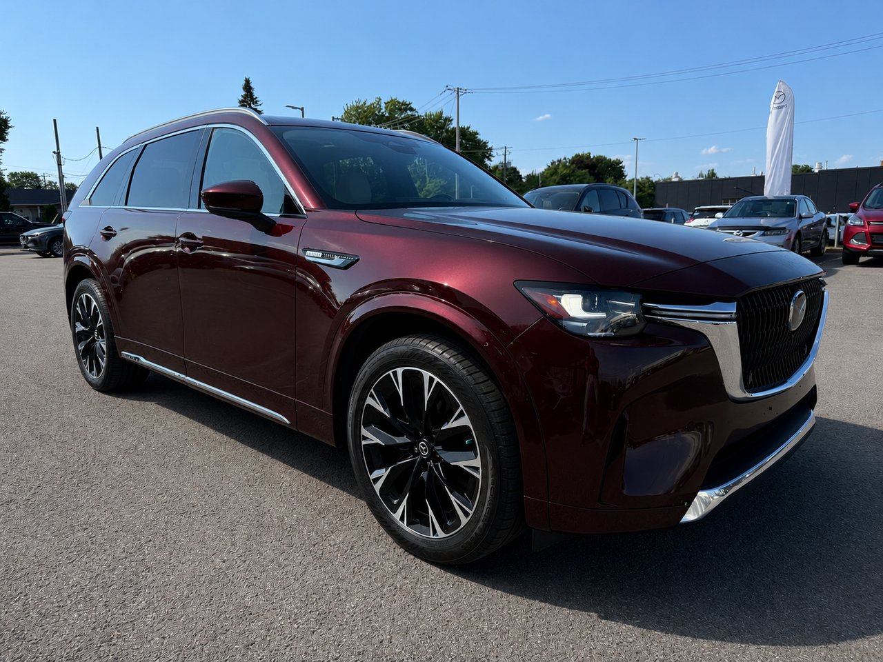 Mazda CX-90 hybride léger Signature 2024 Rouge Châteauguay - photo #3