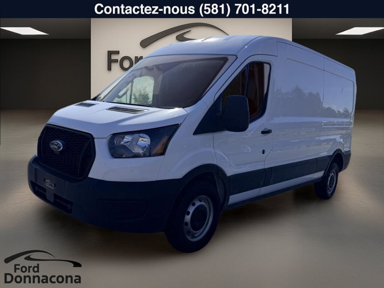 2021 Ford Transit Cargo Van White  - photo #0