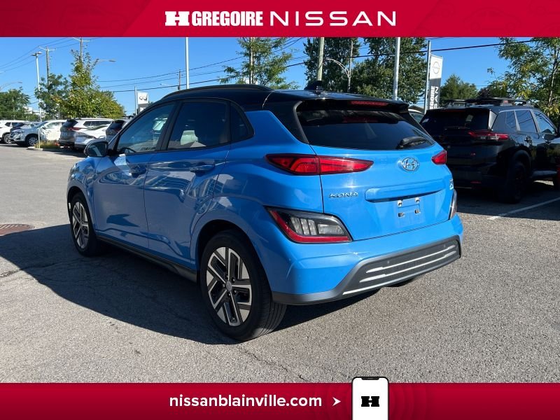 Hyundai Kona BA6389 | Preferred 100% électrique 415 km autonomie 2022 Bleu Laval - photo #12