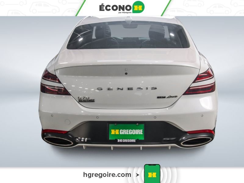 Genesis G70 821117 | 3.3T Advanced AWD CUIR TOIT OUVRANT CAMÉRA MAGS 2022 Blanc Laval - photo #5