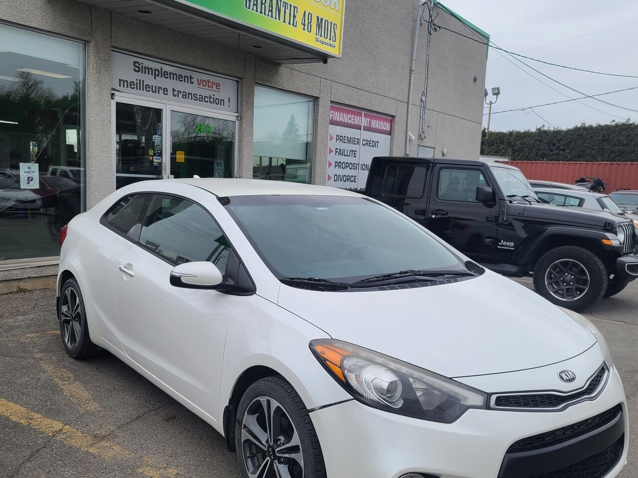 2014 Kia Forte Koup White  - photo #7
