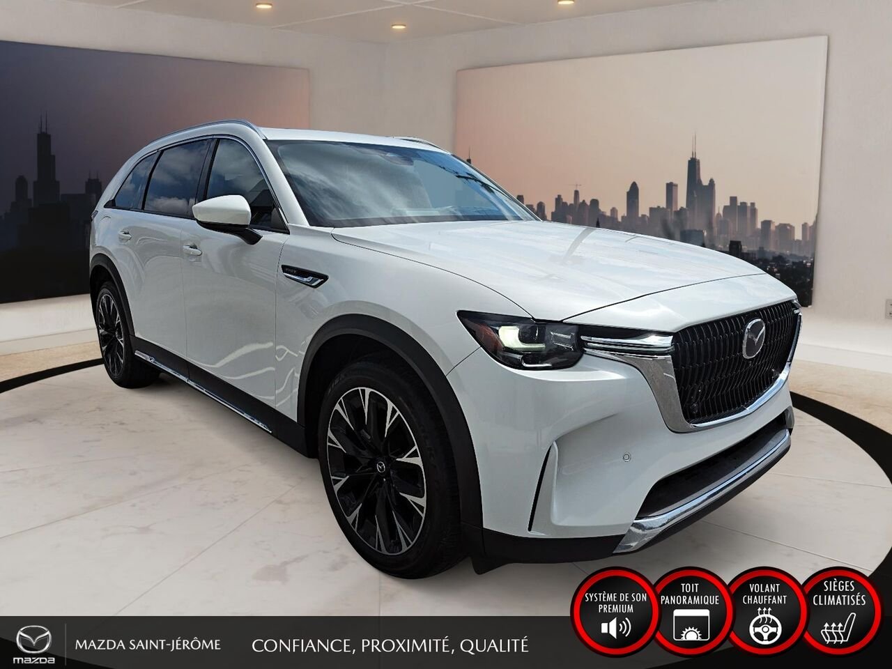 2024 Mazda CX-90 hybride rechargeable White Sainte-Agathe-des-Monts - photo #3