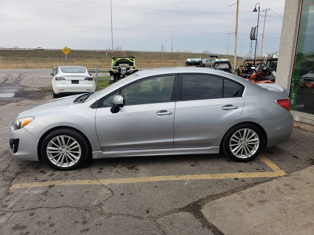 2014 Subaru Impreza Sedan Grey  - photo #3