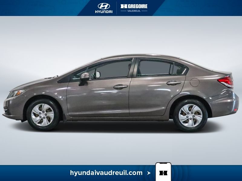 Honda Civic YA888 | LX 4 portes, boîte automatique 2013 Gris Laval - photo #5
