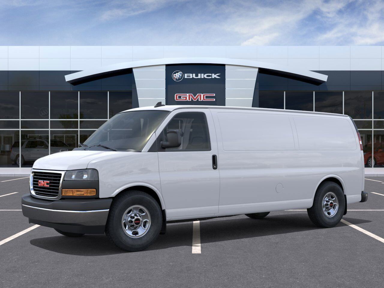 White 2025 GMC Savana Cargo Van Rear-Wheel Drive Automatic