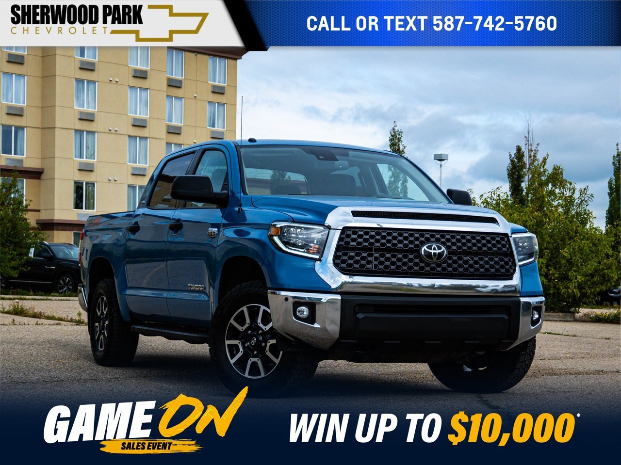 2019 Toyota Tundra 4x4 Crewmax SR5 Plus 5.7L Blue Sherwood Park - photo #0