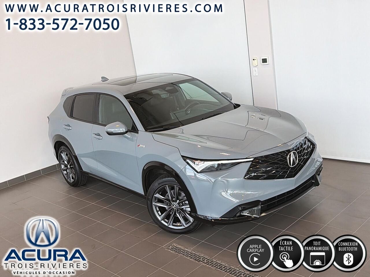 2025 Acura ADX A-Spec AWD, TOIT PANO, VOLANT CHAUFFANT Grey Trois-Rivières - photo #1